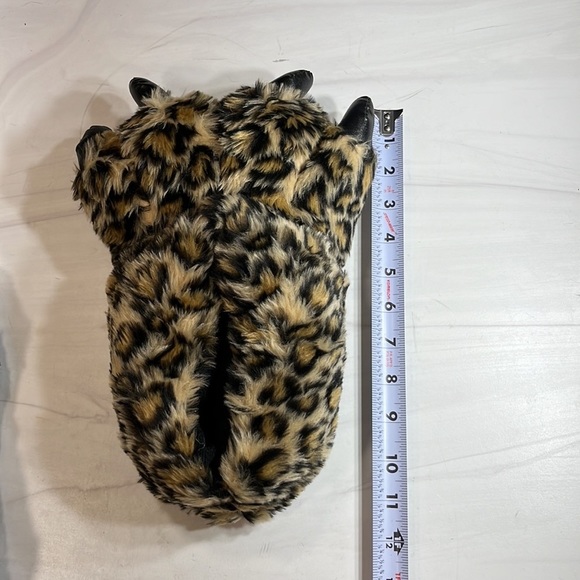 Unbranded Women’s Leopard Print Slipper Brown/Black sz 7/8 - Picture 6 of 7